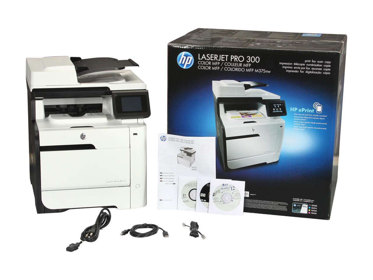 HP LaserJet Pro 300 Color MFP M375 MFP Color Ethernet RJ 45 USB   28 415 238 12 