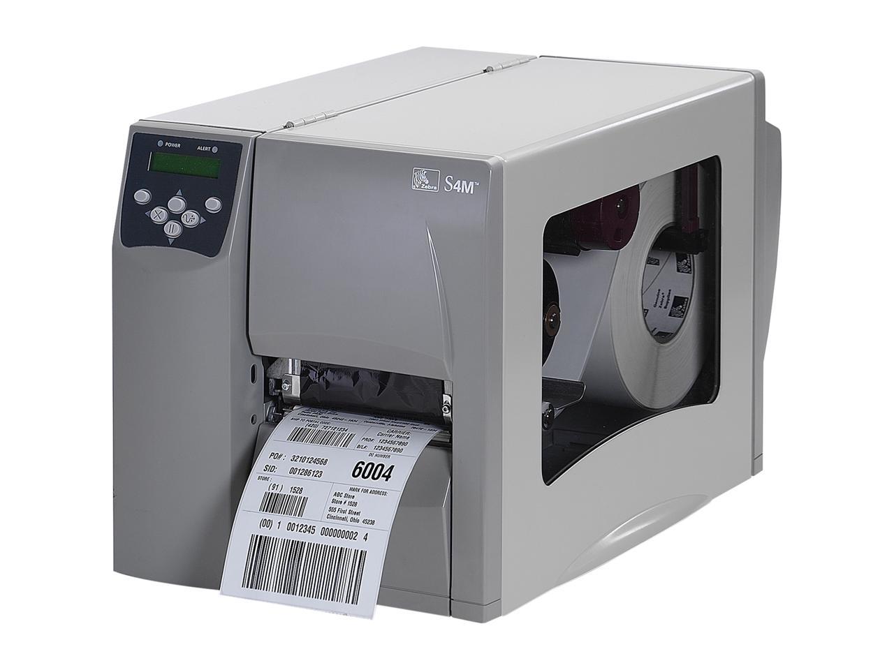 Zebra S4m Direct Thermal Printer Monochrome Desktop Label Print 0607