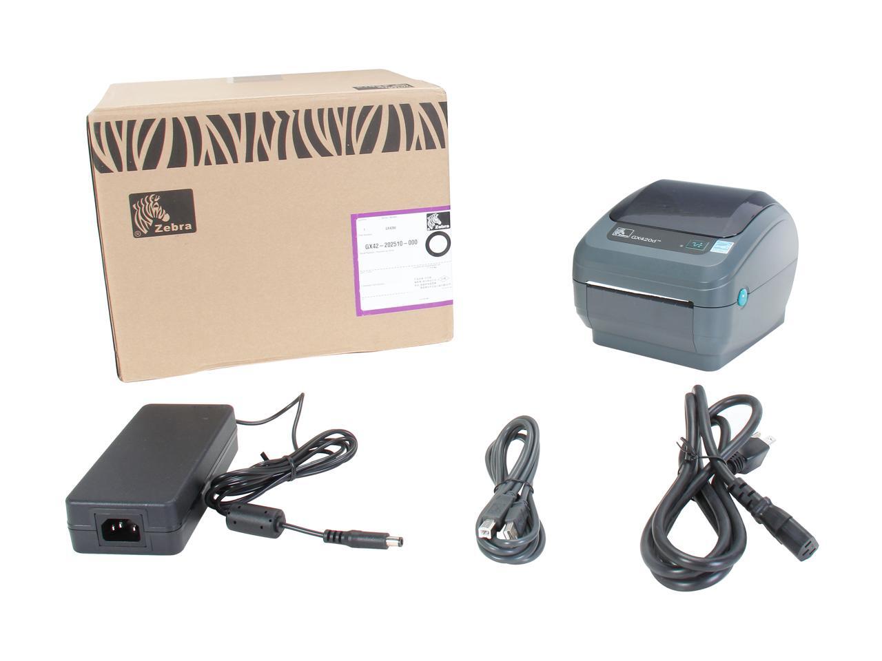 Zebra GX420d Direct Thermal Printer Monochrome Desktop Label