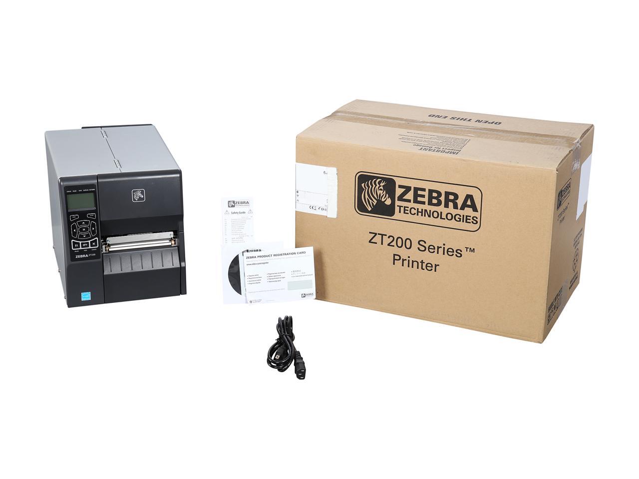 Zebra ZT230 4” Industrial Thermal Transfer Label Printer, LCD, 203 dpi