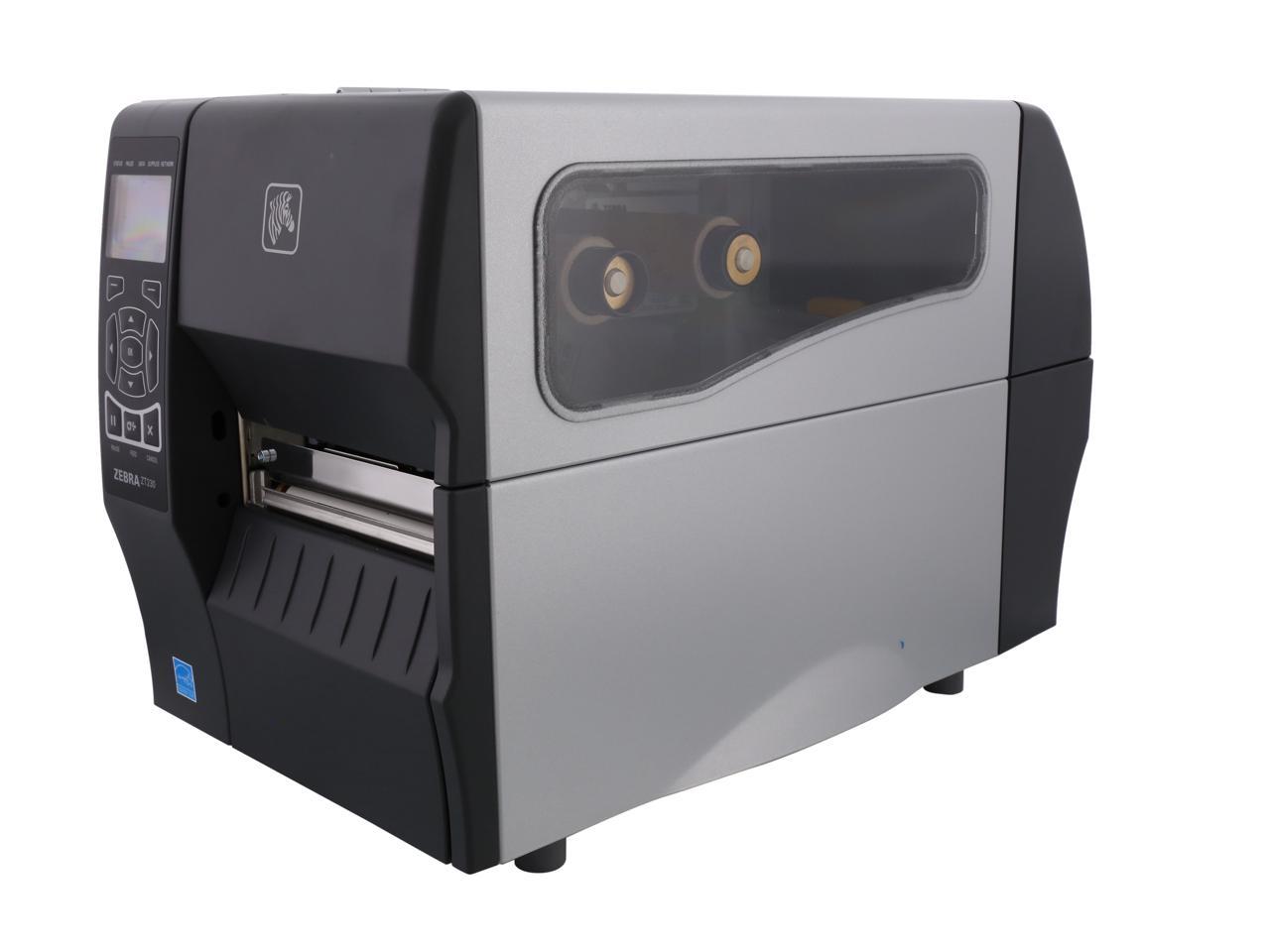 Zebra ZT230 4” Industrial Thermal Transfer Label Printer, LCD, 203 dpi,  Serial, USB, Int 10/100, ZPL, EPL, XML Support, US Cord - ZT23042-T01200FZ