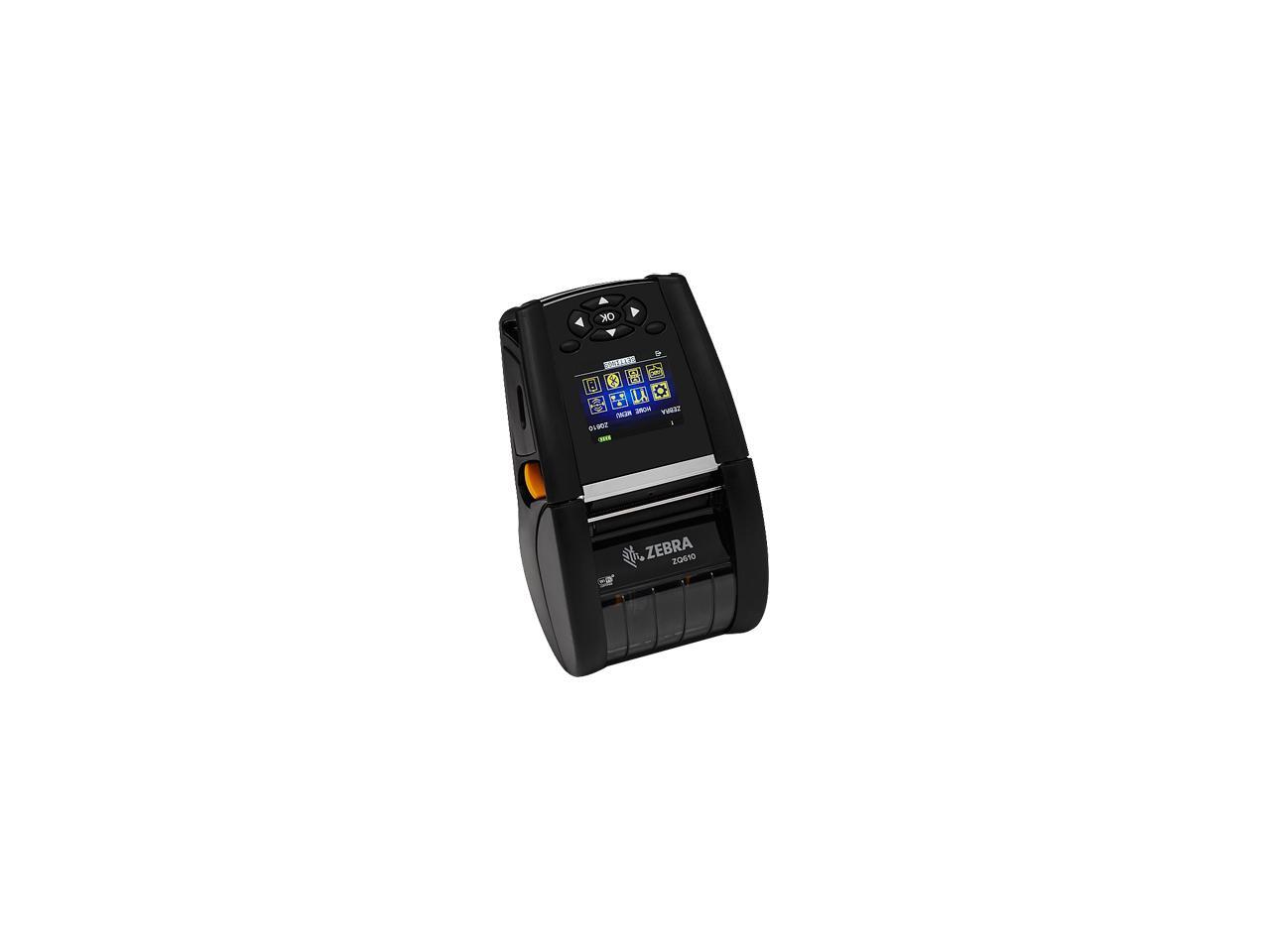 Zebra ZQ610 2" Mobile Direct Thermal Label Printer, 203 dpi, Color LCD