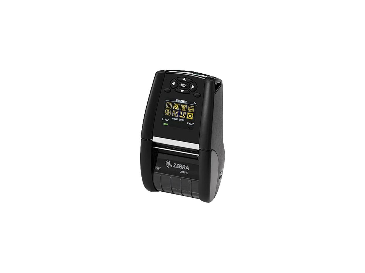 Zebra Zq610 2 Mobile Direct Thermal Label Printer 203 Dpi Color Lcd 80211acbluetooth 41 9313