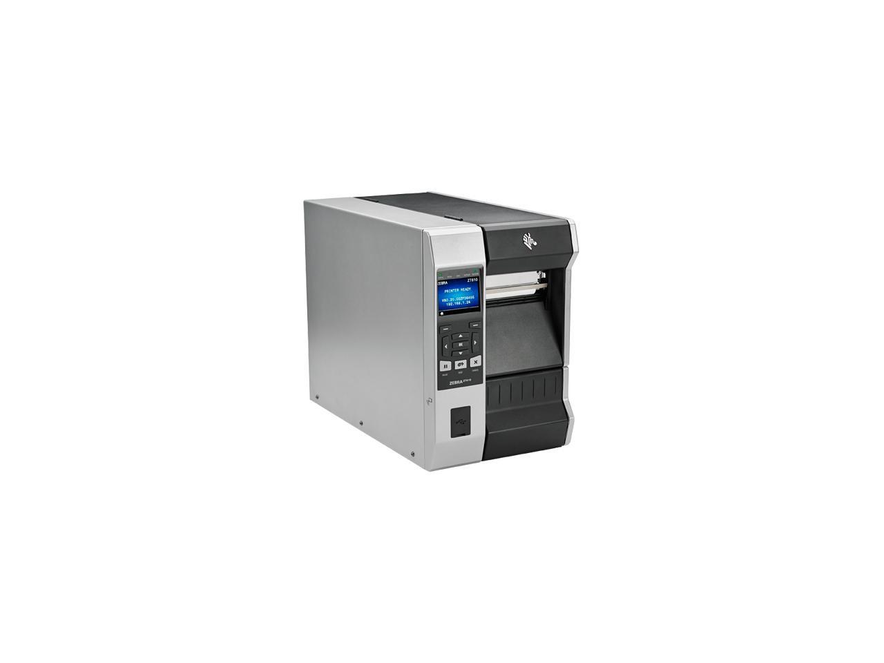 Zebra Zt610 4 Thermal Transfer Label Printer With Color Screen 300dpi Serial Usb Gigabit 6019