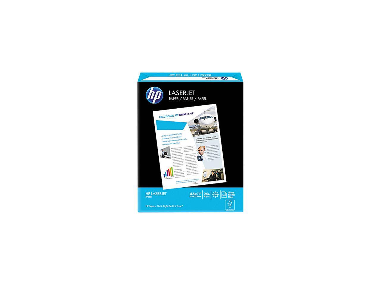 HP 112400 LaserJet Paper, 98 Brightness, Ultra White, 500 Sheets