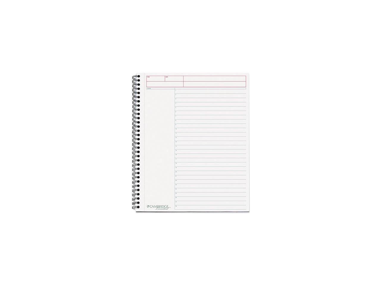 Mead 06064 cambridge wirebound notebook planner legal rule 8 1 2 x