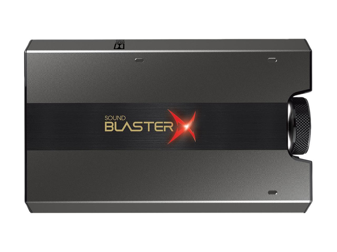 Creative Sound BlasterX G6 Hi-Res Gaming DAC and USB Sound Card with Xamp Headphone Bi-Amplifier