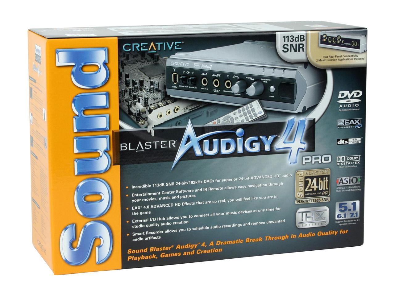 Creative Sound Blaster Audigy 4 Pro Sound Card - Newegg.com