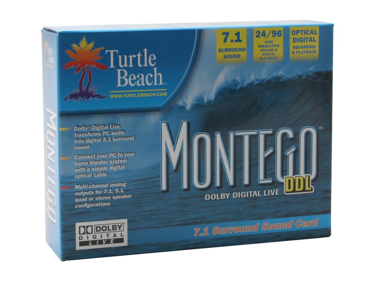 turtle beach montego ddl gq968 7.1 channel pci sound card