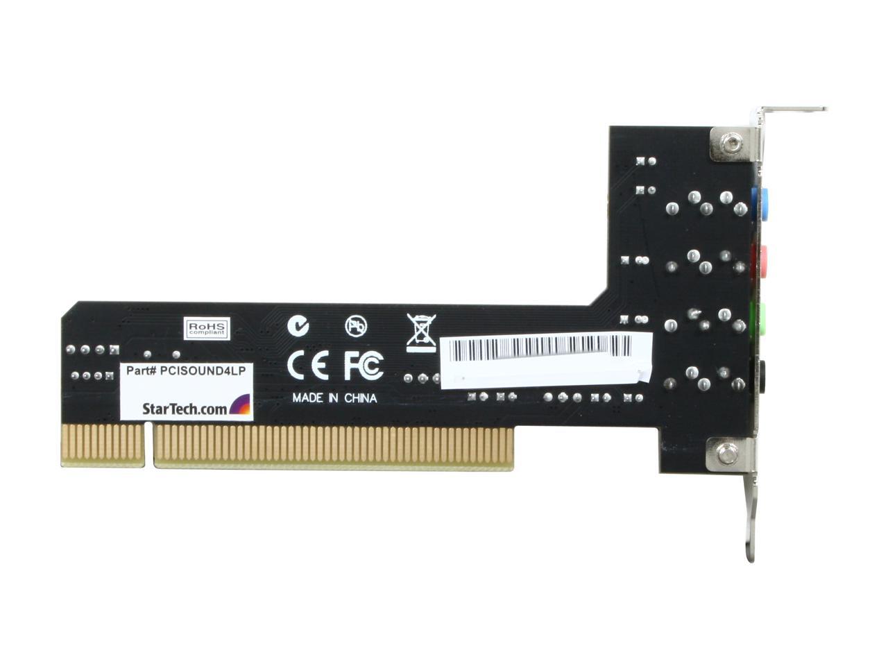 StarTech.com PCISOUND4LP Low Profile Sound Card - Newegg.com