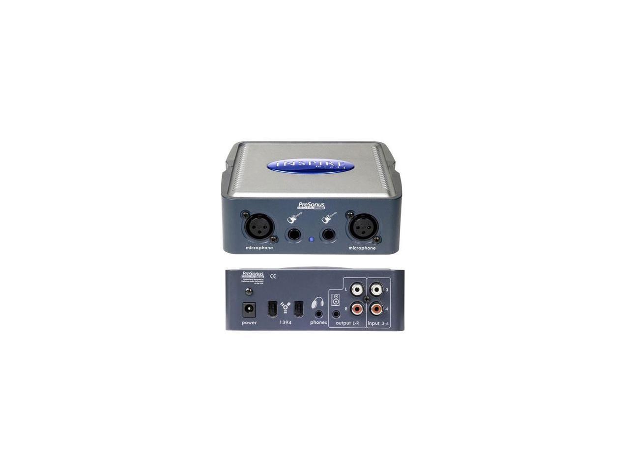 PreSonus Audio Inspire 1394 4 x 4 FireWire Recording System