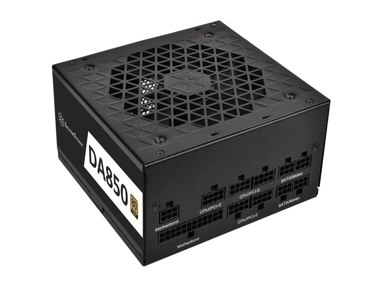 SilverStone DA850 Gold DA850-G 850 W ATX 80 PLUS GOLD Certified Full ...