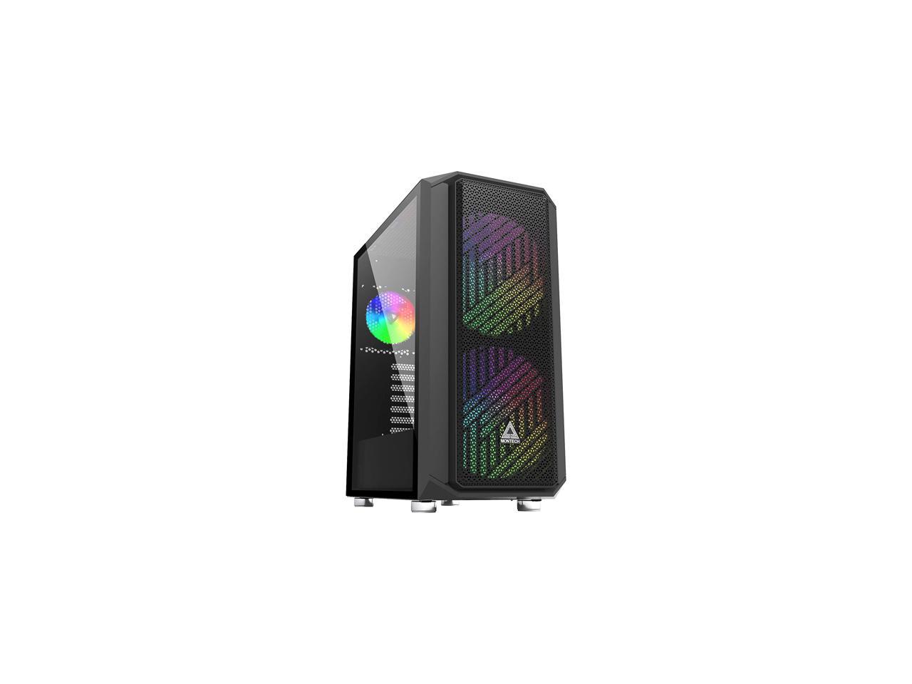 Montech Air X ARGB - Black ATX Mid-Tower Gaming Case/ Super High ...