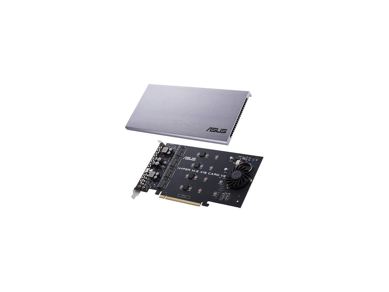 Asus hyper m 2 x16 pcie 3 0 x4 expansion card v2 supports 4 x nvme m 2
