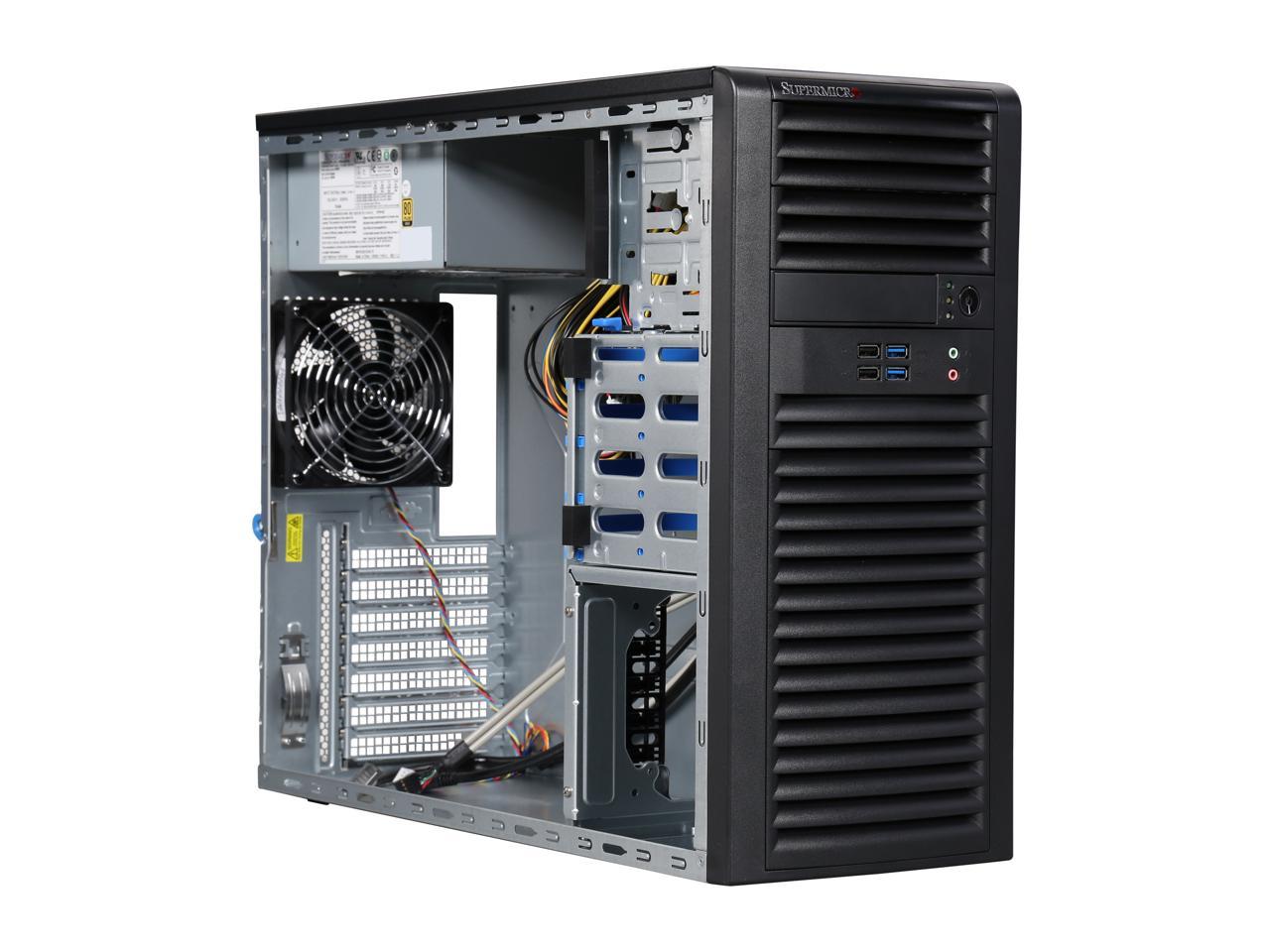 Supermicro Superchassis Cse-732D4-903B 900W Mid-Tower Sever Chassis