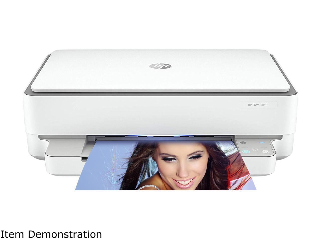 HP Envy 6055 Wireless All-in-One Inkjet Multifunction Printer, Copier ...