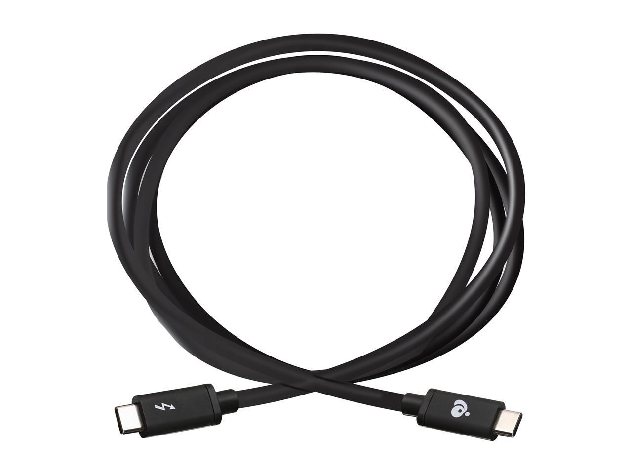 IOGEAR GCS72U Thunderbolt Cable USBC MM 6.56ft Black