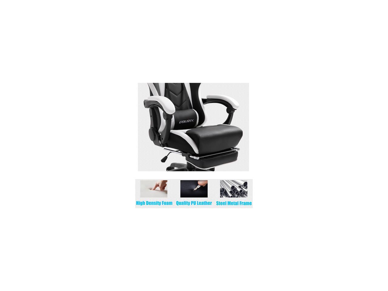 Dowinx Gaming Chair Ergonomic Racing Style Recliner with Massage Lumbar