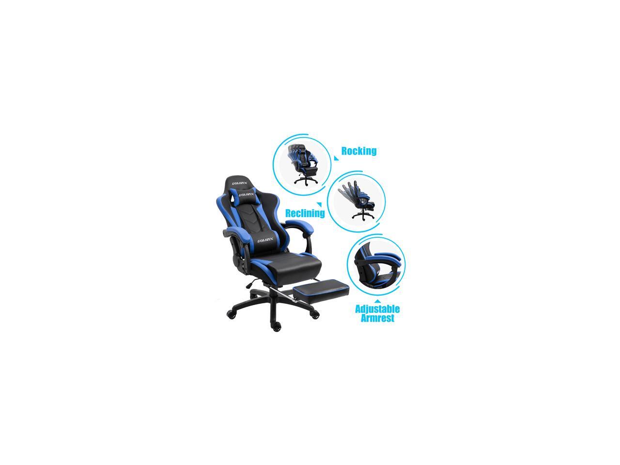 Dowinx Gaming Chair Ergonomic Racing Style Recliner with Massage