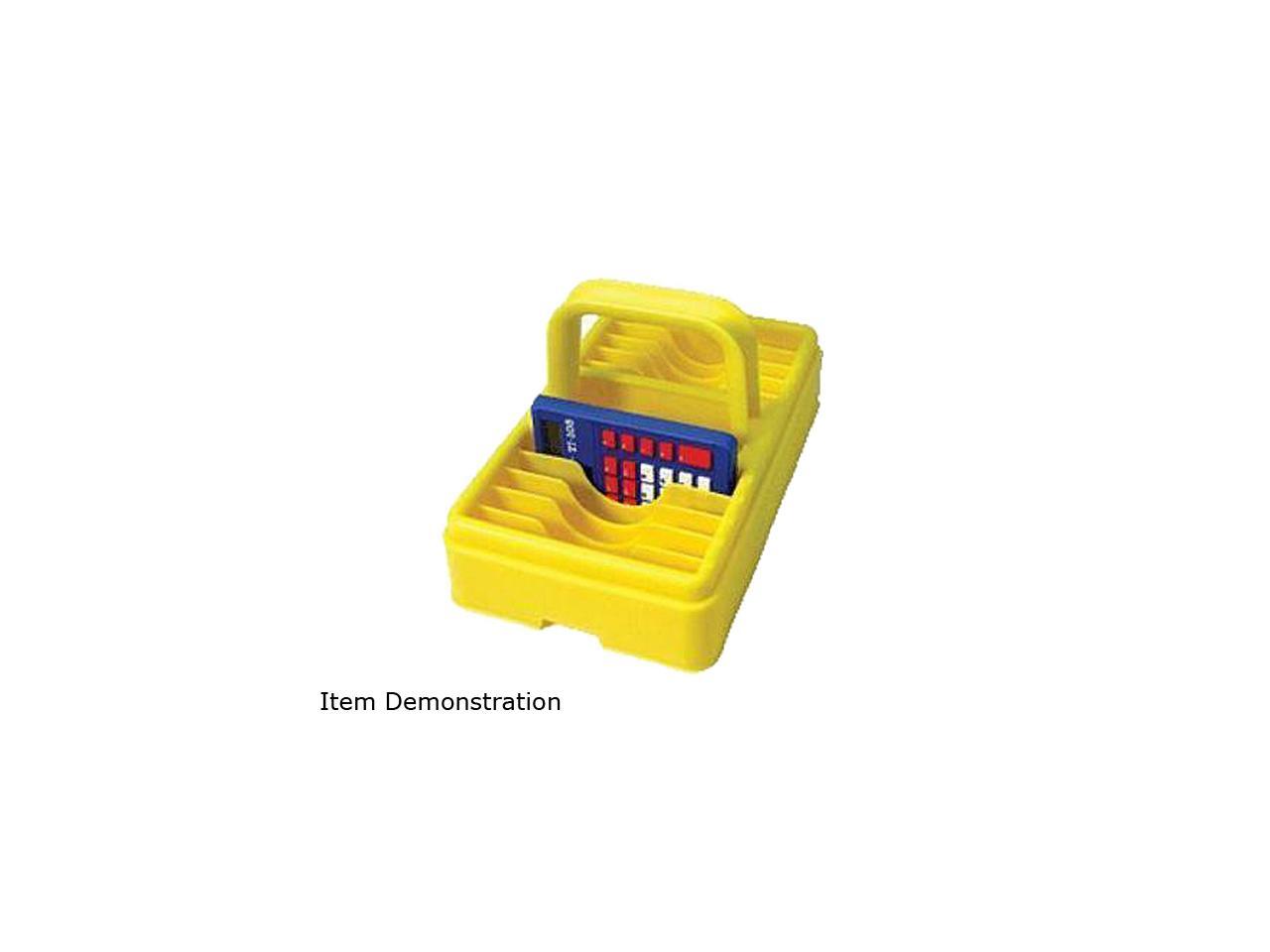 TI Calculator Storage Caddy for TI108 Calculators Plastic Yellow