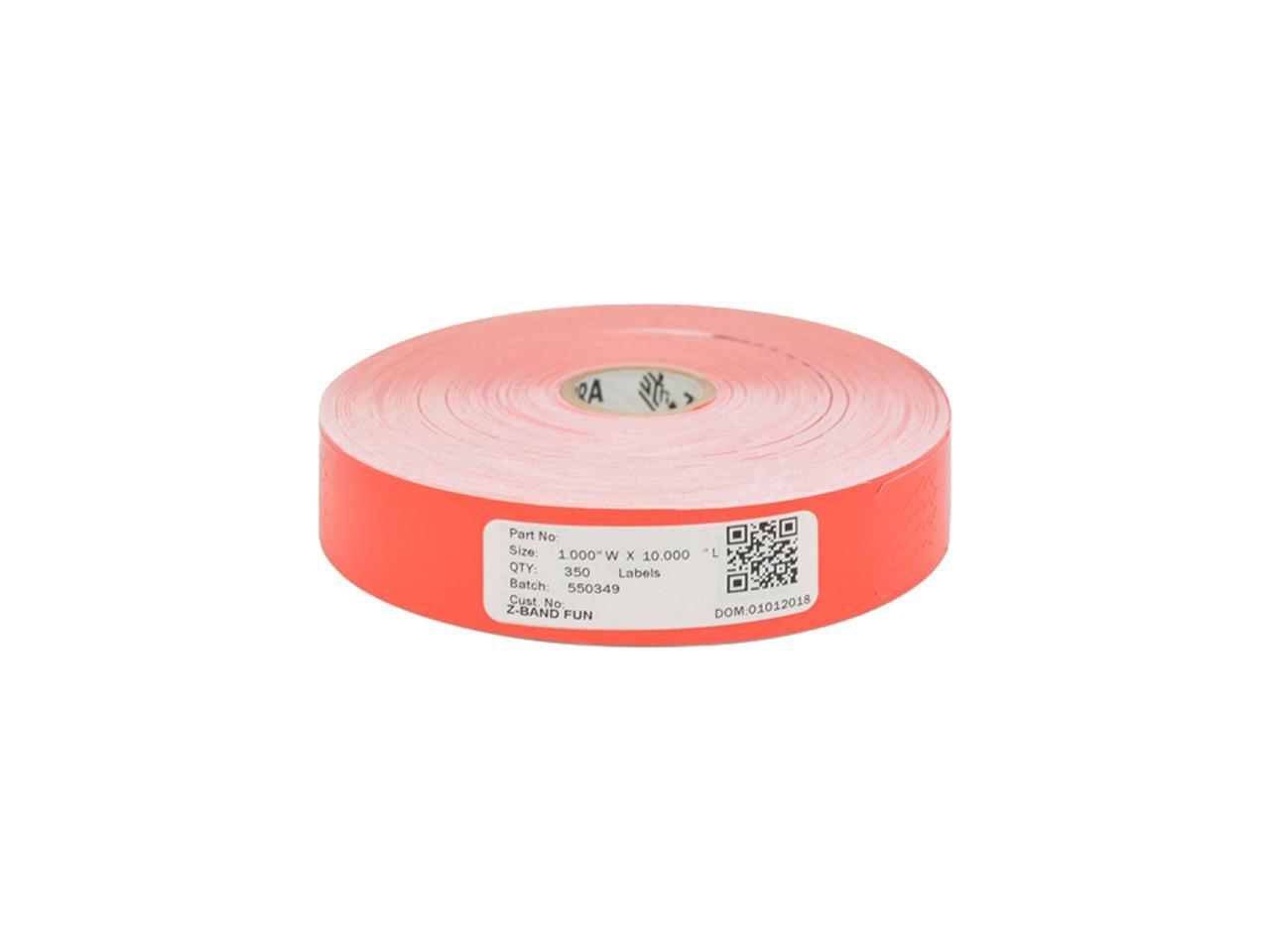 Zebra Wristband Polypropylene 1 x 10in Direct Thermal Zebra ZBand Fun