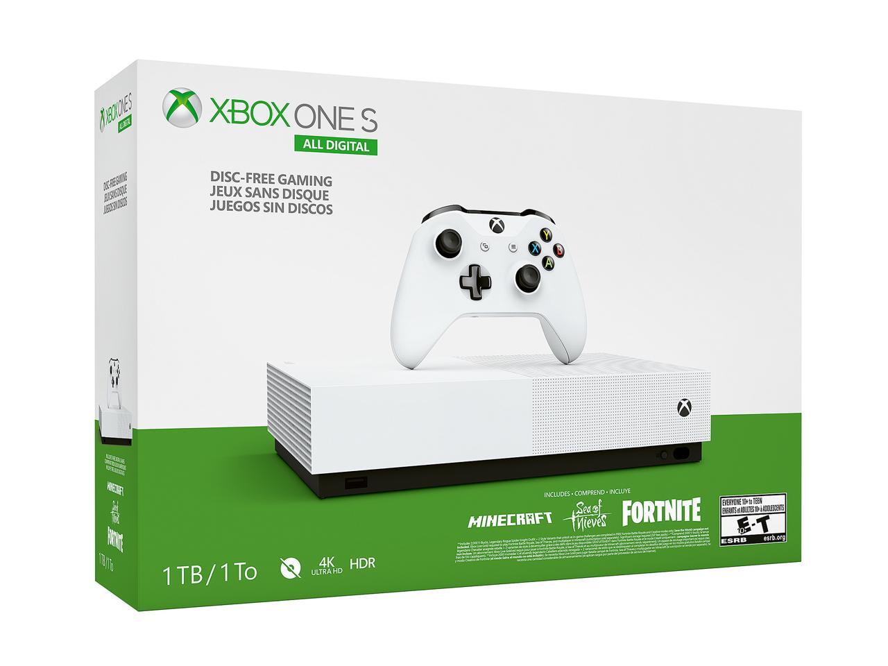 Refurbished Microsoft Xbox One S 1TB 4K AllDigital Edition Gaming