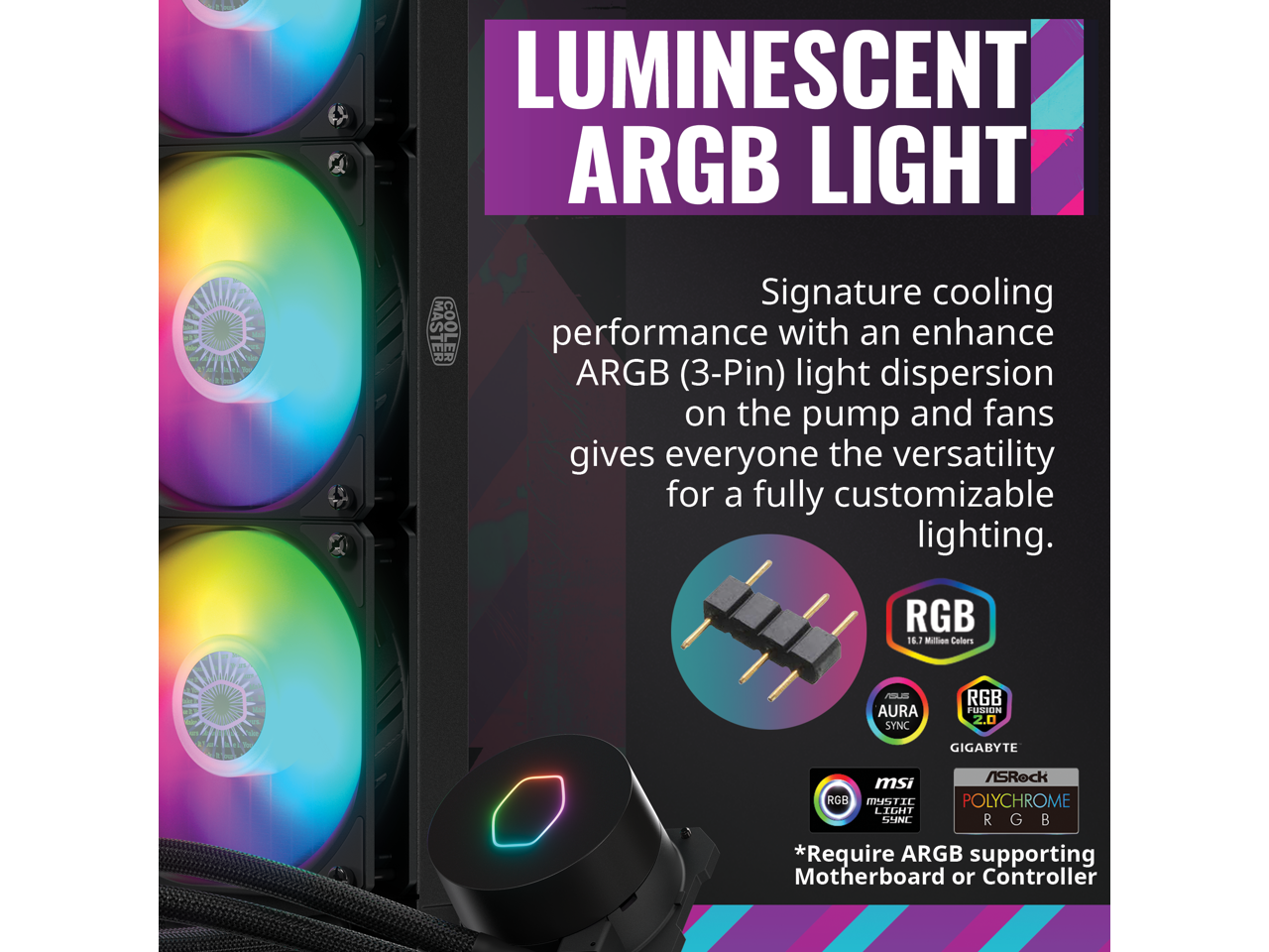 Cooler Master MasterLiquid ML360L ARGB V2 CloseLoop AIO CPU Liquid