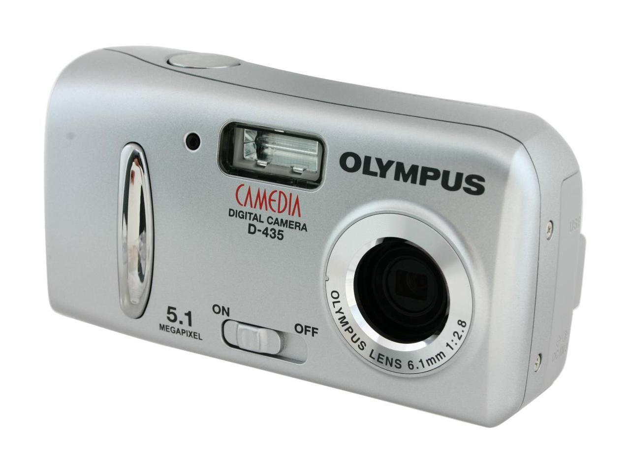 Refurbished OLYMPUS D435 Silver 5.1 MP Digital Camera
