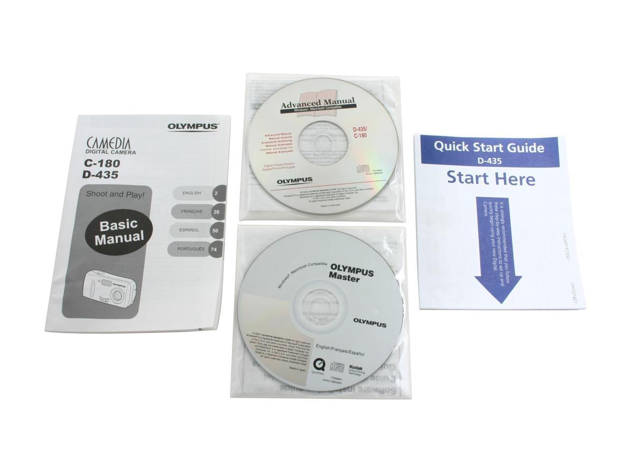 Refurbished OLYMPUS D435 Silver 5.1 MP Digital Camera