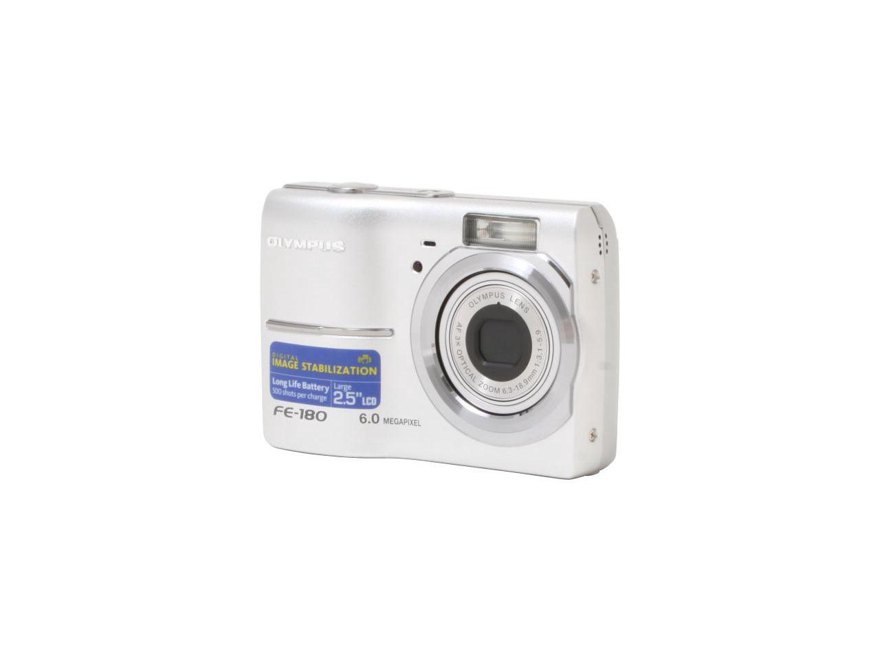 OLYMPUS FE180 Silver 6.0 MP Digital Camera