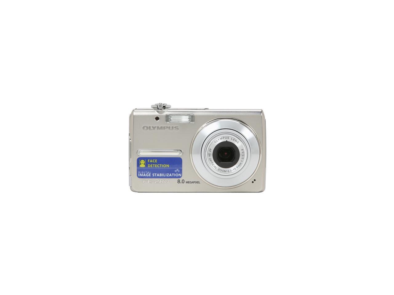 OLYMPUS FE280 Silver 8.0 MP Digital Camera
