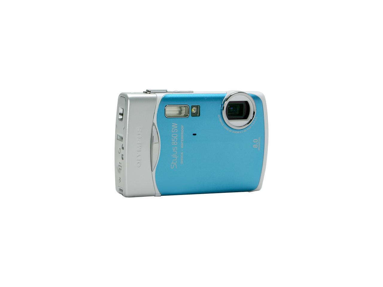 OLYMPUS Stylus 850 SW Blue 8.0 MP Waterproof Shockproof Digital Camera