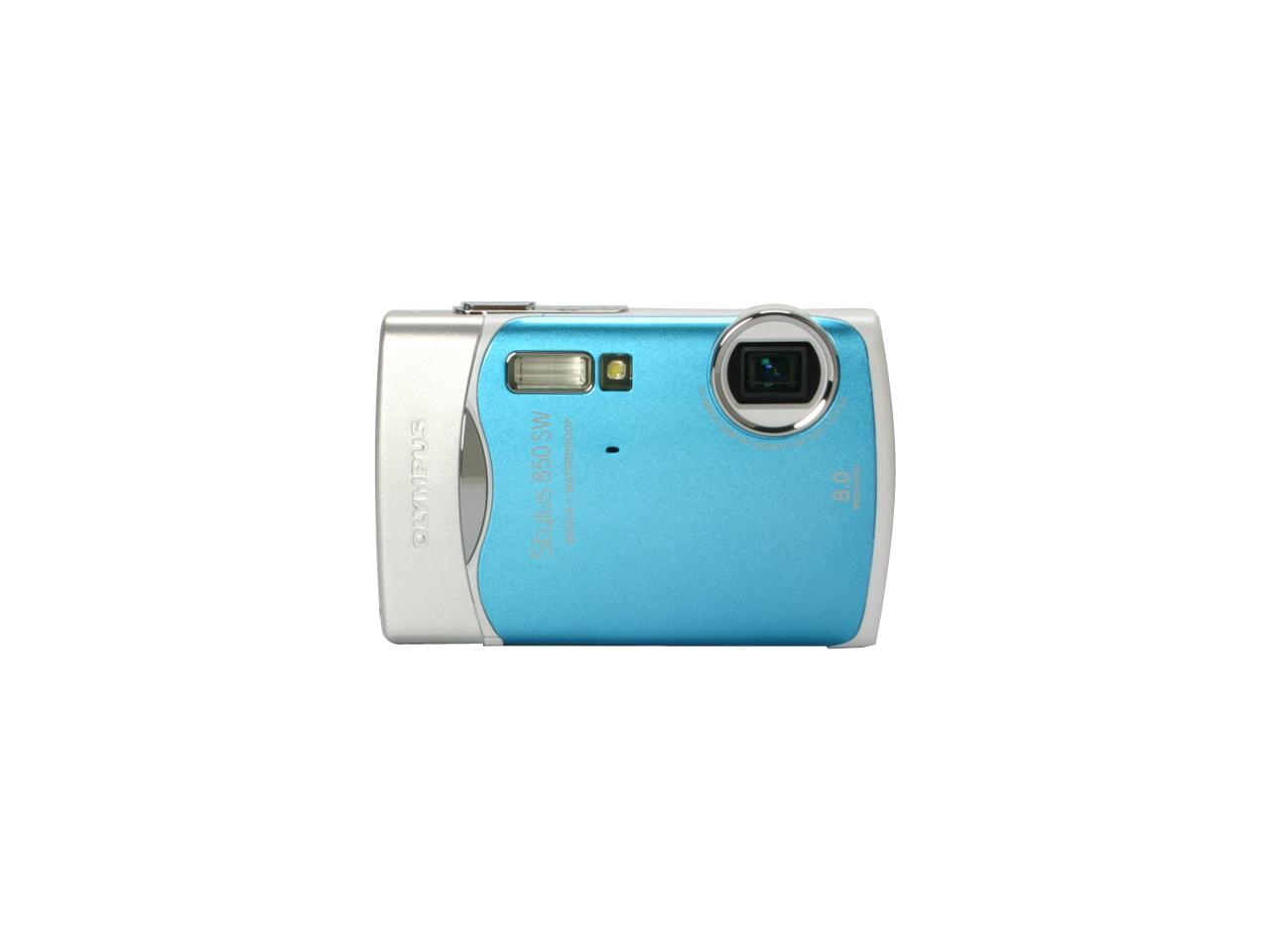 OLYMPUS Stylus 850 SW Blue 8.0 MP Waterproof Shockproof Digital Camera
