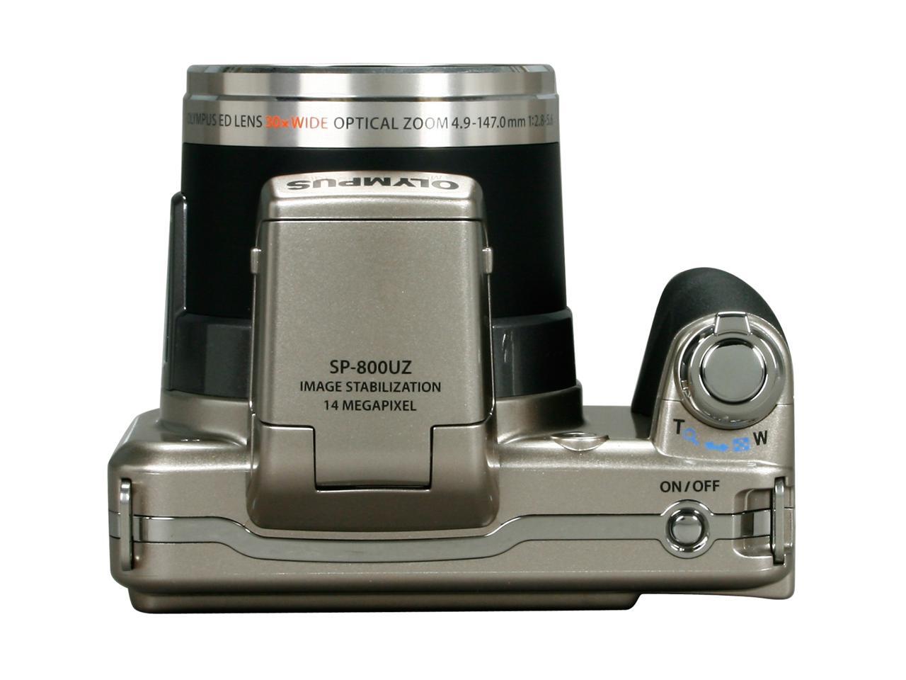 OLYMPUS SP800UZ Silver 14 MP 28mm Wide Angle Digital Camera