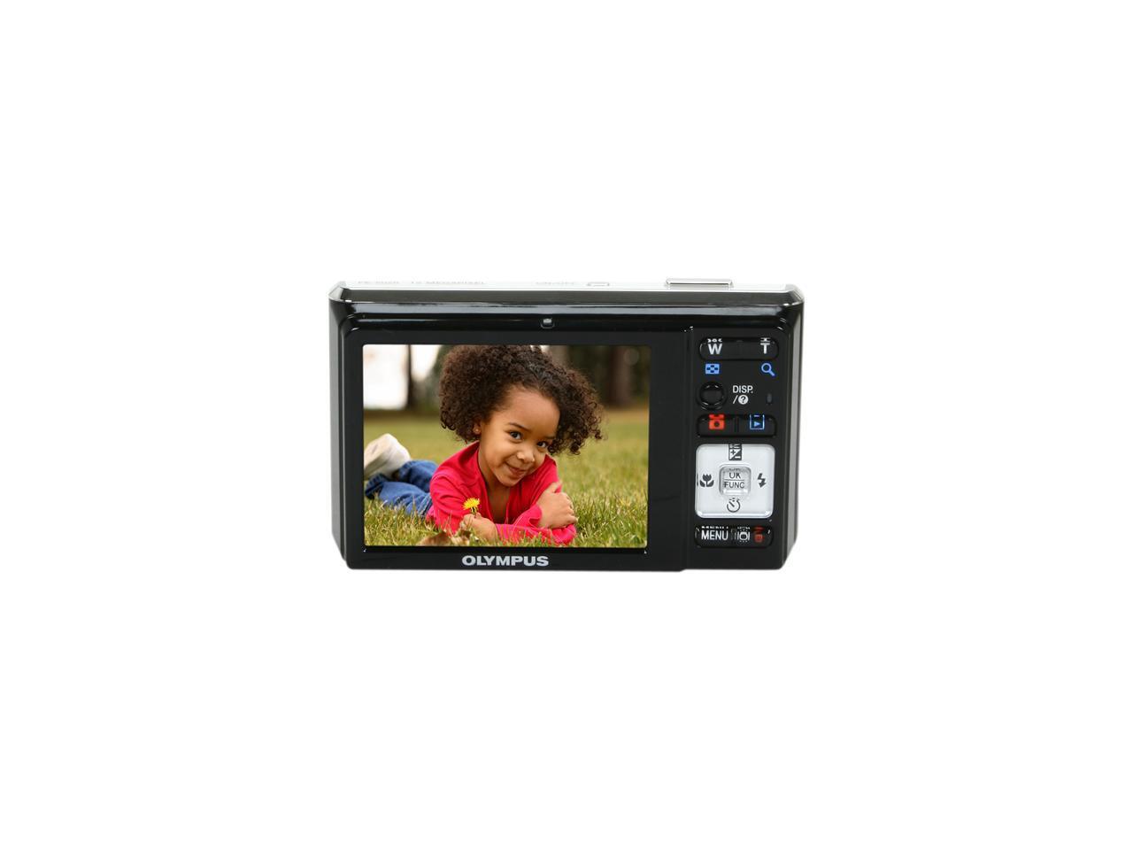 OLYMPUS FE-5020 White 12 MP 24mm Wide Angle Digital Camera - Newegg.com