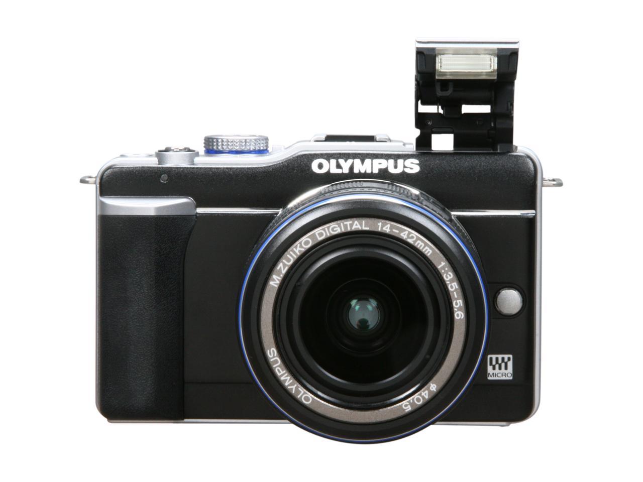Refurbished: OLYMPUS E-PL1 Black Interchangeable Lens Live View Digital