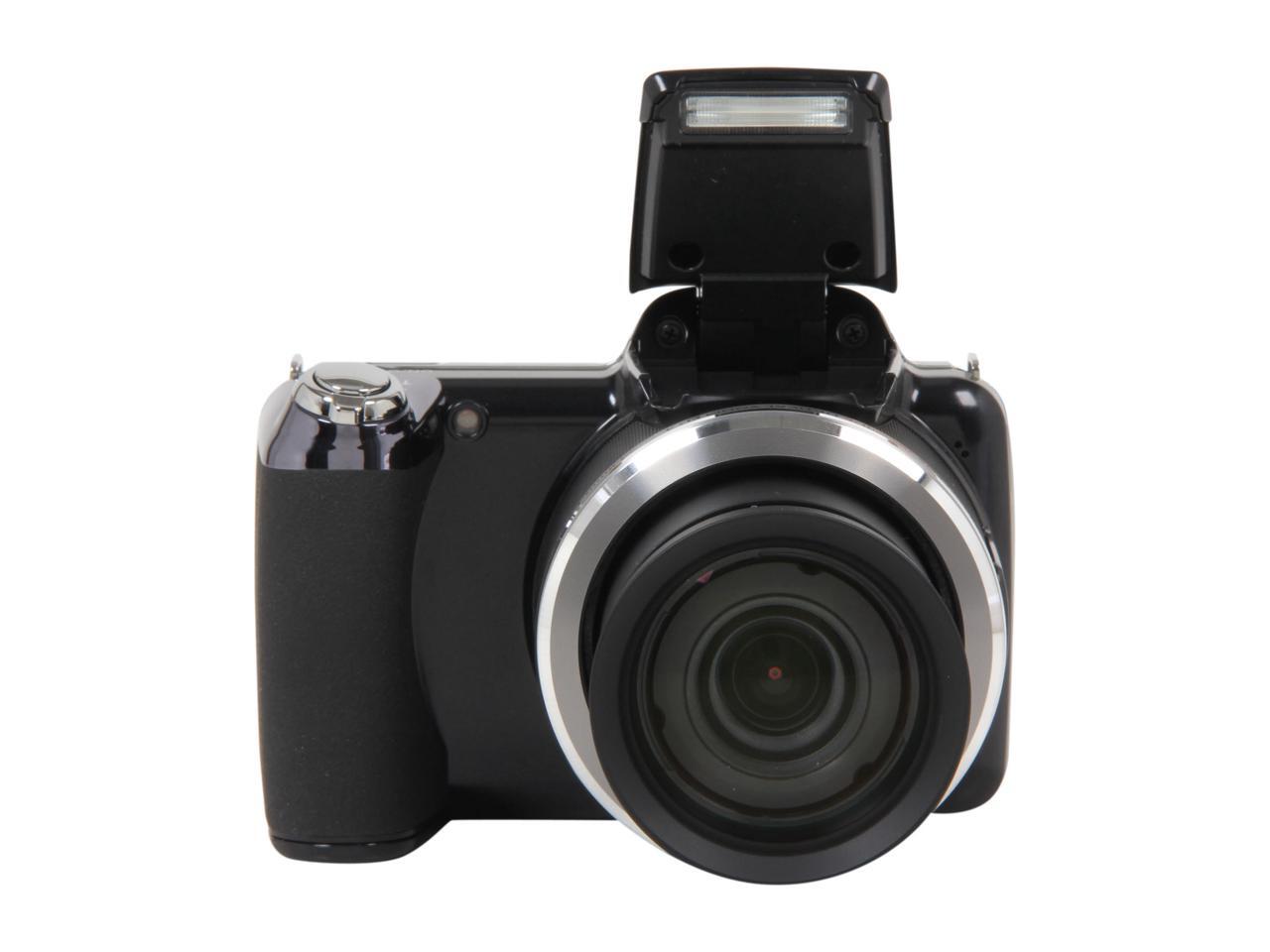 OLYMPUS SP810UZ Black 14 MP 24mm Wide Angle Digital Camera HDTV Output
