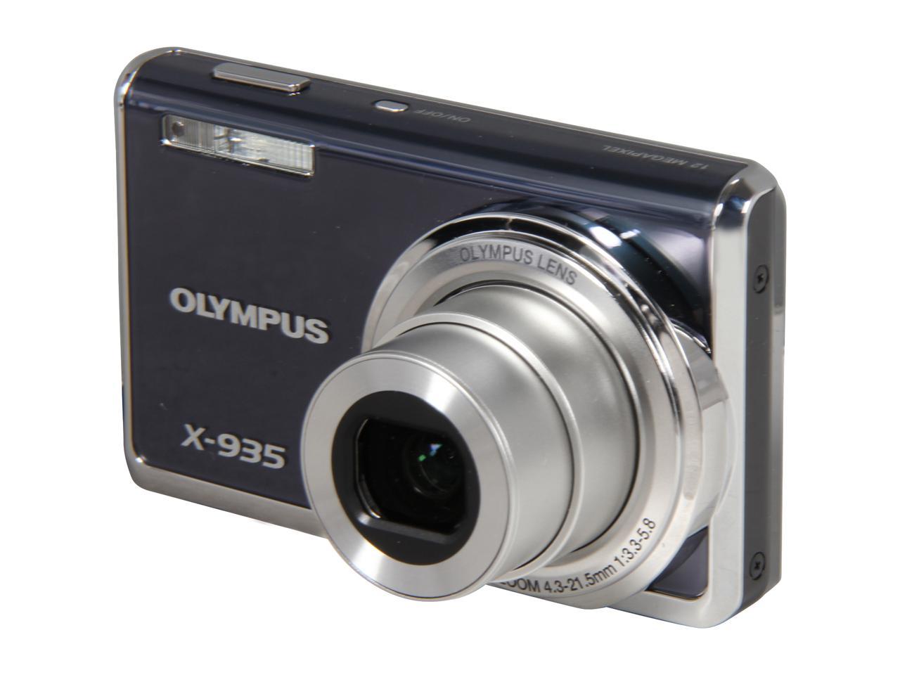 Refurbished Olympus X 935 Gray 12 Mp 24mm Wide Angle Digital Camera Newegg Com