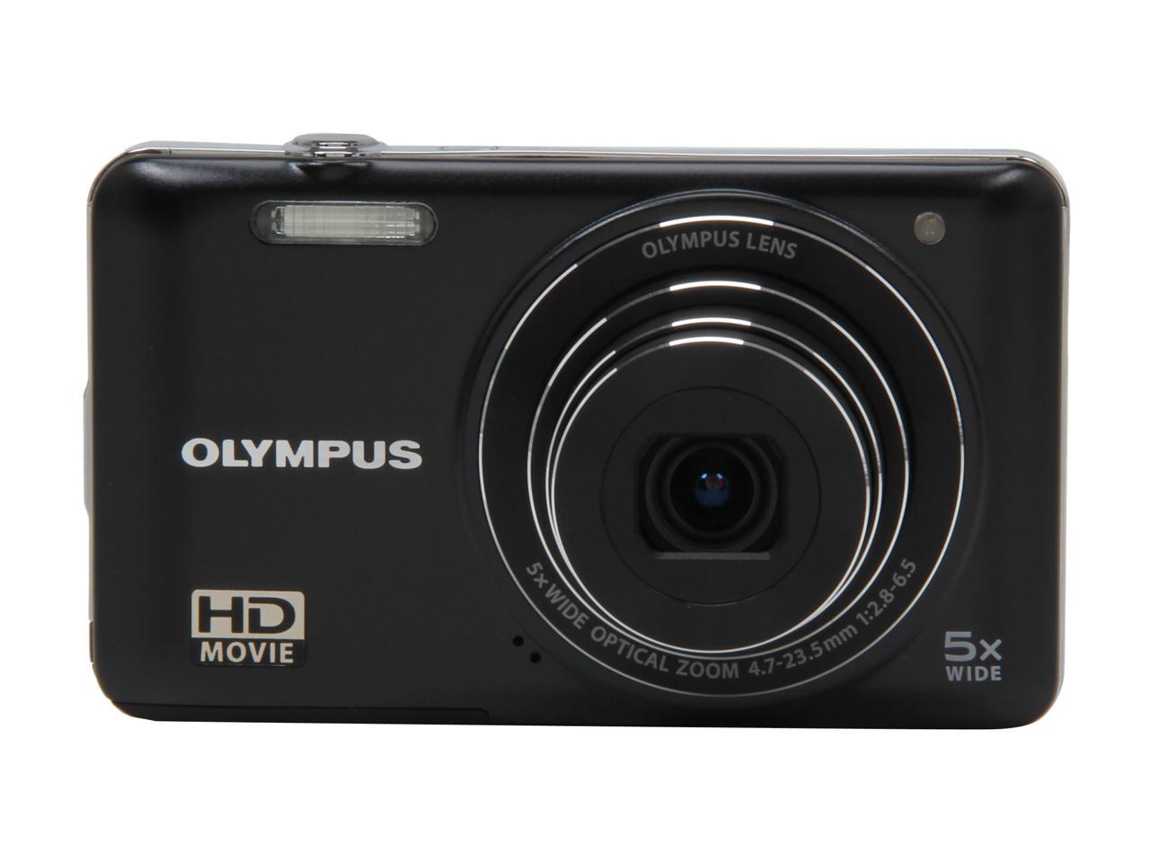 Olympus VG-160 Black 14MP Digital Camera With HD Video - Newegg.com