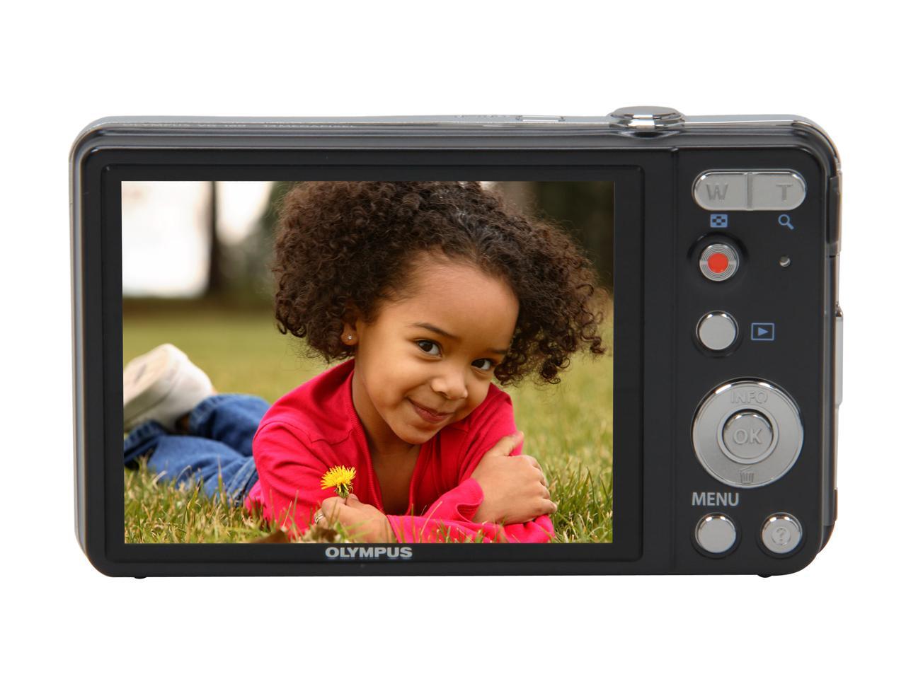 Olympus VG160 Black 14MP Digital Camera With HD Video