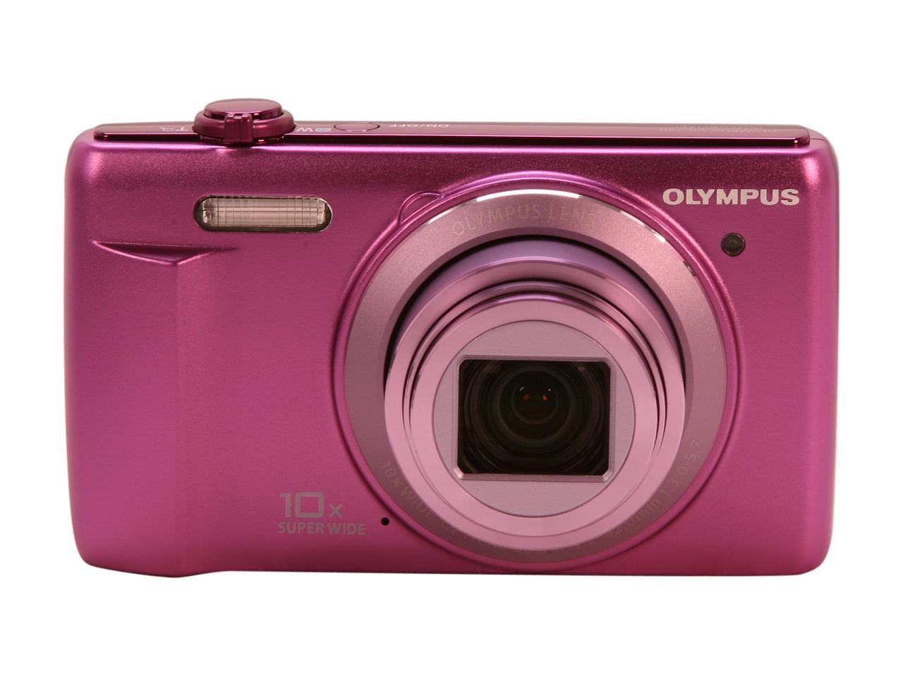 Olympus VR-340 Purple 16MP Digital Camera With 10x Optical Zoom ...