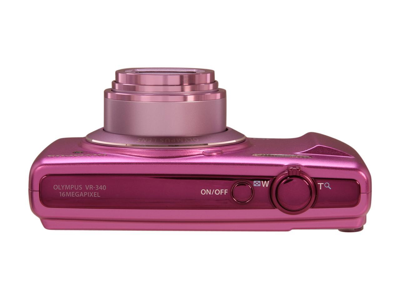 Olympus VR340 Purple 16MP Digital Camera With 10x Optical Zoom