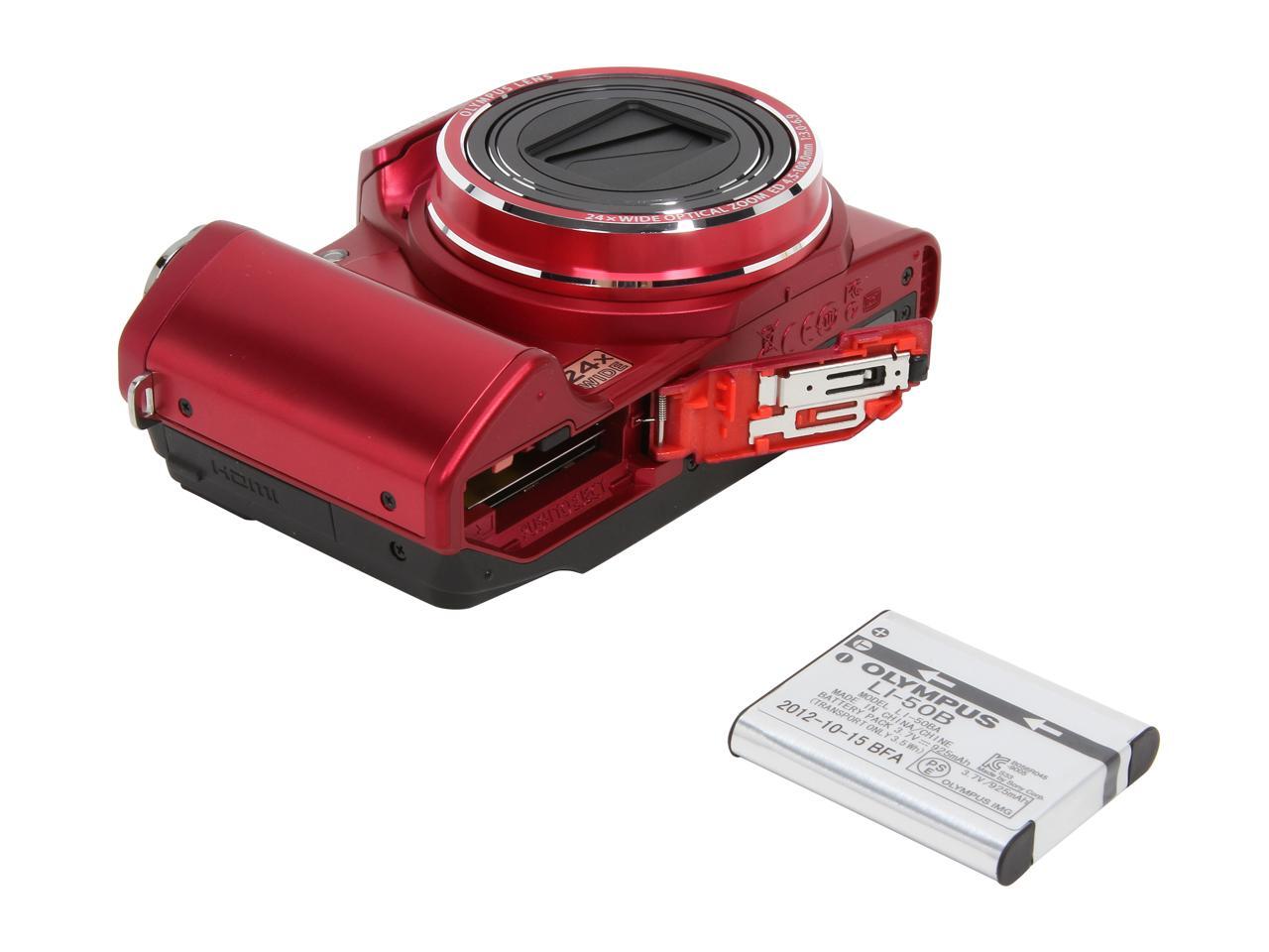 OLYMPUS Stylus SZ14 Red 14 MP Digital Camera
