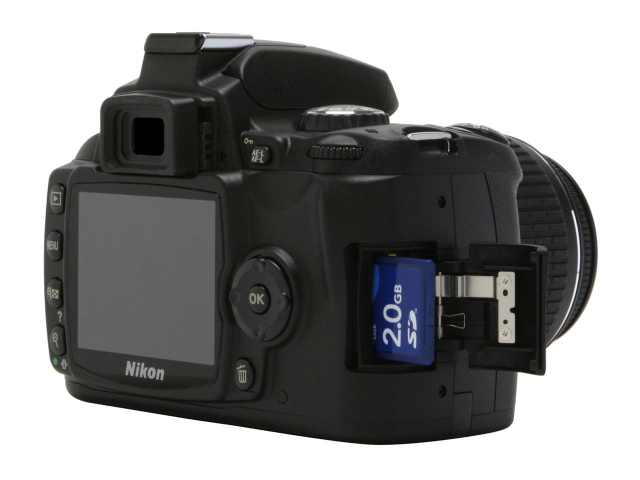 Refurbished Nikon D40x Black Digital SLR Camera w/ ED 1855mm f3.55.6G II Lens