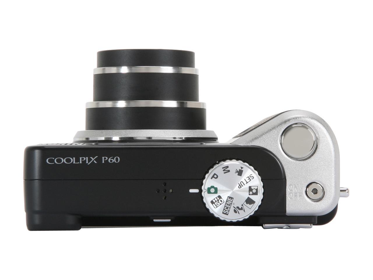 Hoe dan ook Beweren overschrijving Nikon CoolPix P60 Black 8.1 MP Digital Camera - Newegg.com