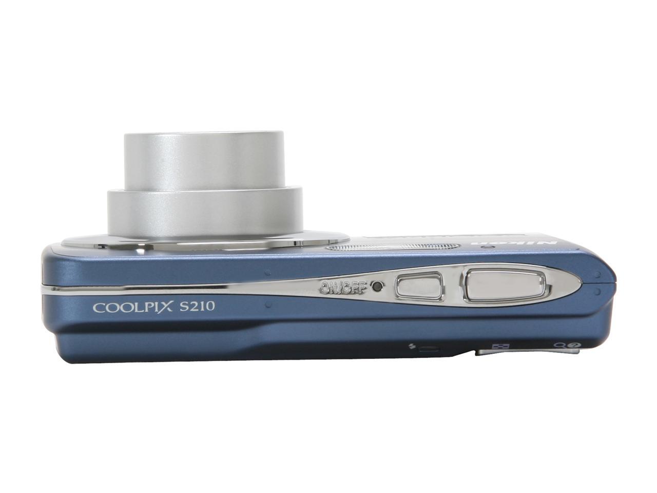 Nikon CoolPix S210 Cool Blue 8.0 MP Digital Camera