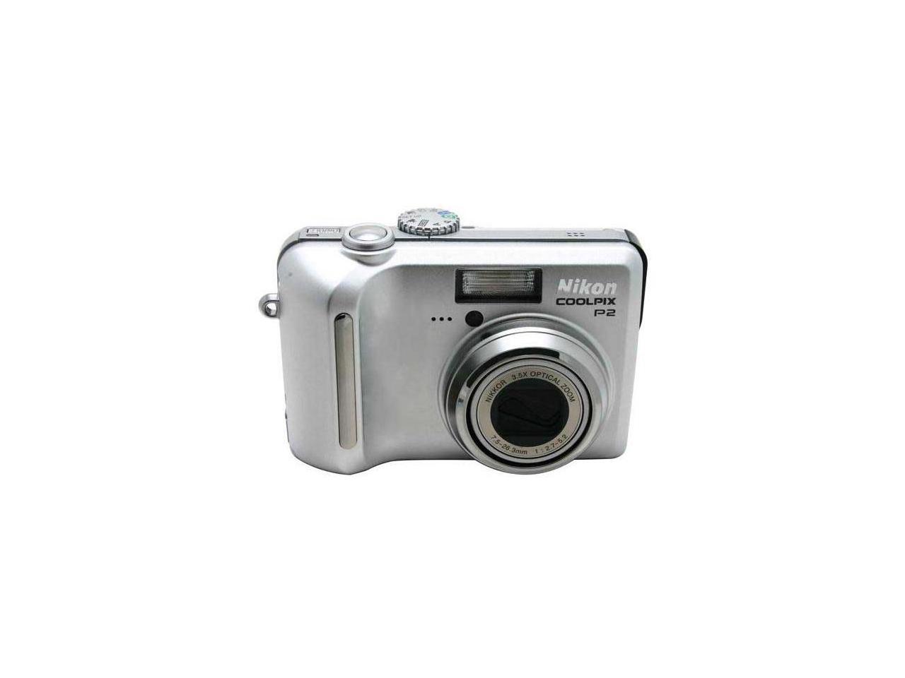 Nikon Coolpix P2 5.1MP Digital Camera with 3.5x Optical Zoom Wi-Fi Capable