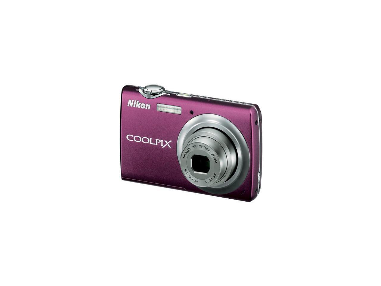 Nikon COOLPIX S220 Plum 10.0 MP Digital Camera
