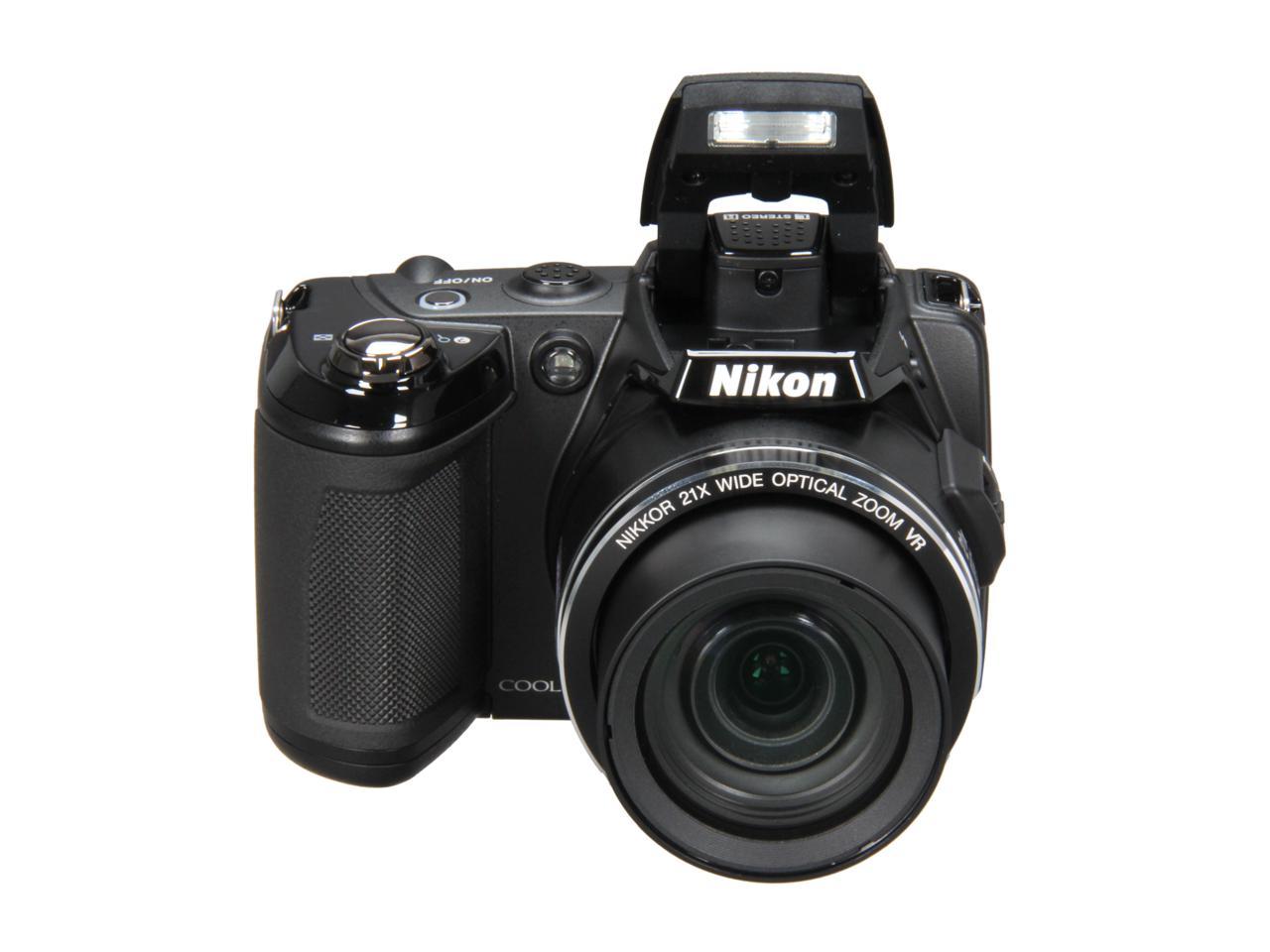 Nikon COOLPIX L120 Black 14.1 MP Digital Camera - Newegg.com