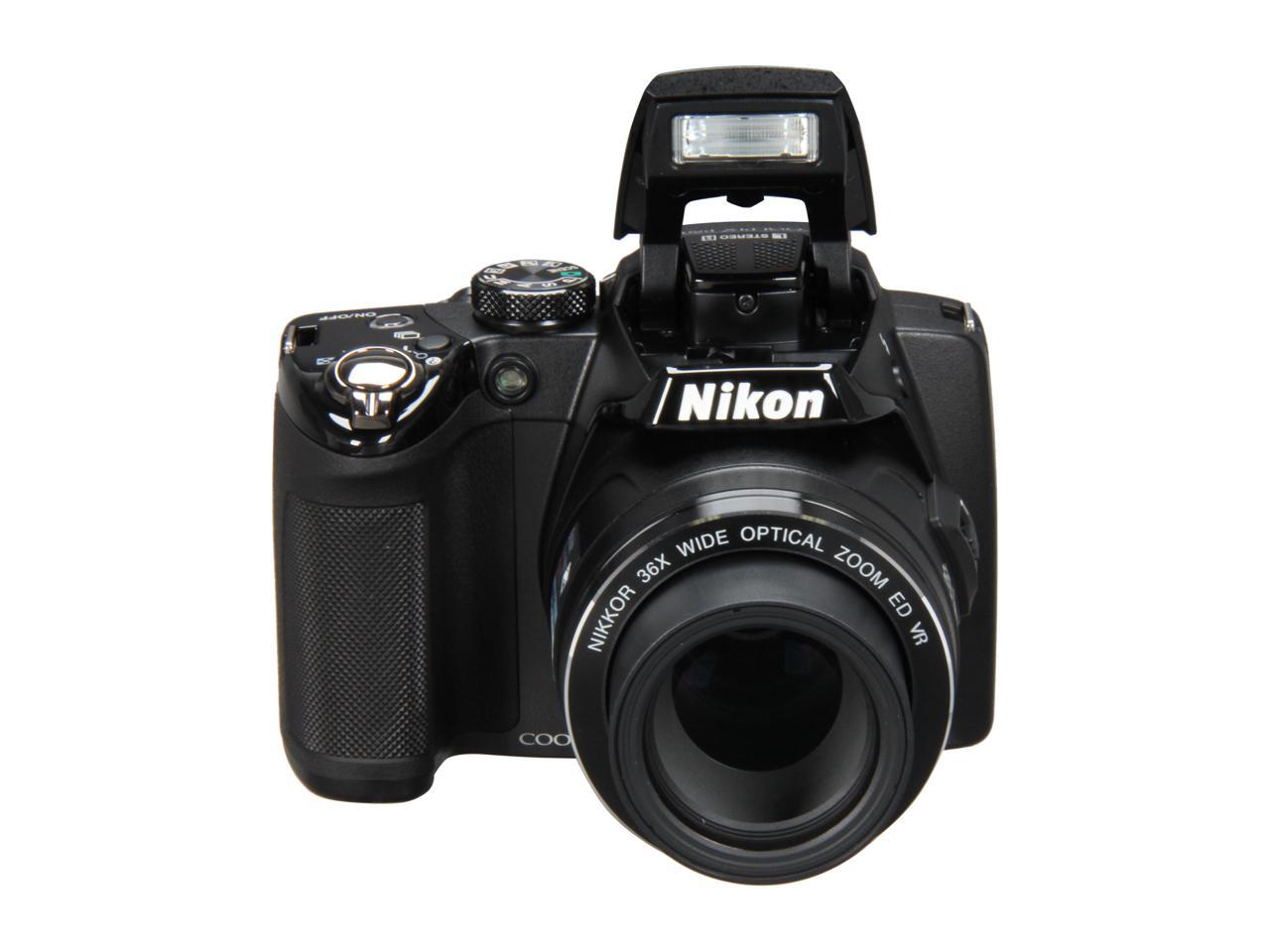 Nikon COOLPIX P500 Black 12.1 MP Wide Angle Digital Camera - Newegg.com